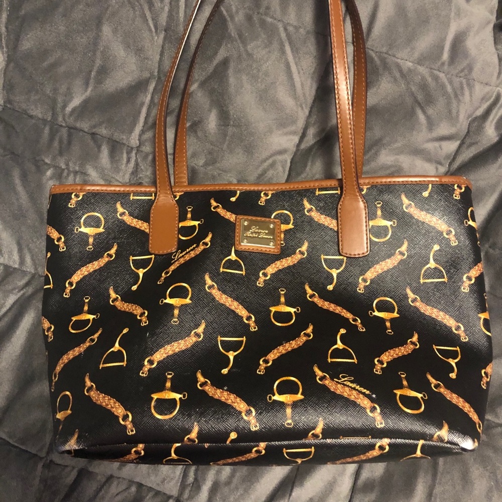 Ralph Lauren Equestrian print bag